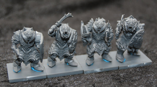 Various conversions for the Mantic Riftforged orc range