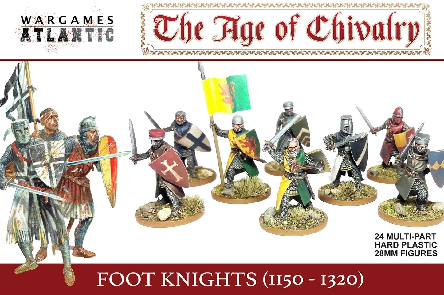 Age of Chivalry Foot Knights Wargames Atlantic Boxed set