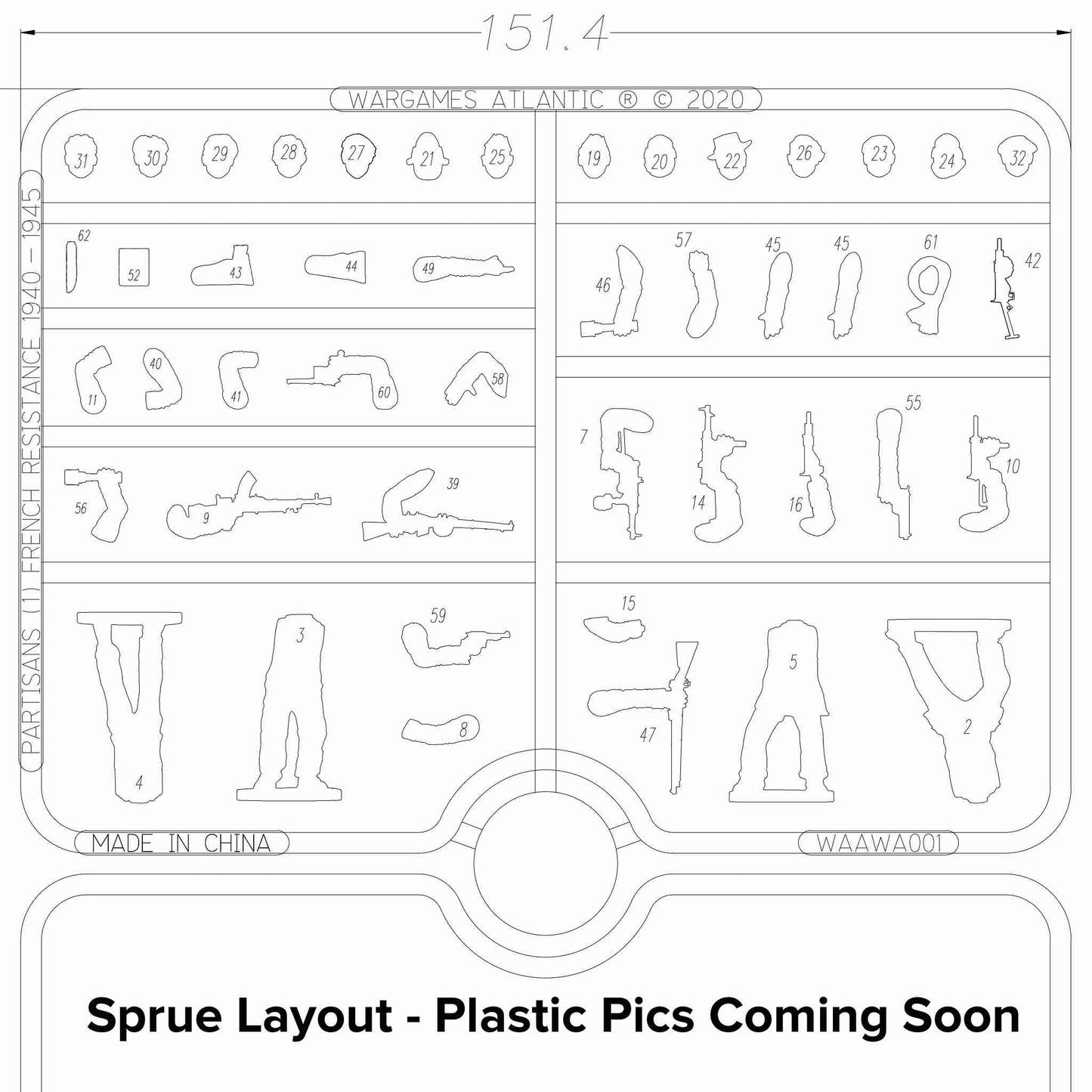 World Ablaze French Partisans sprue