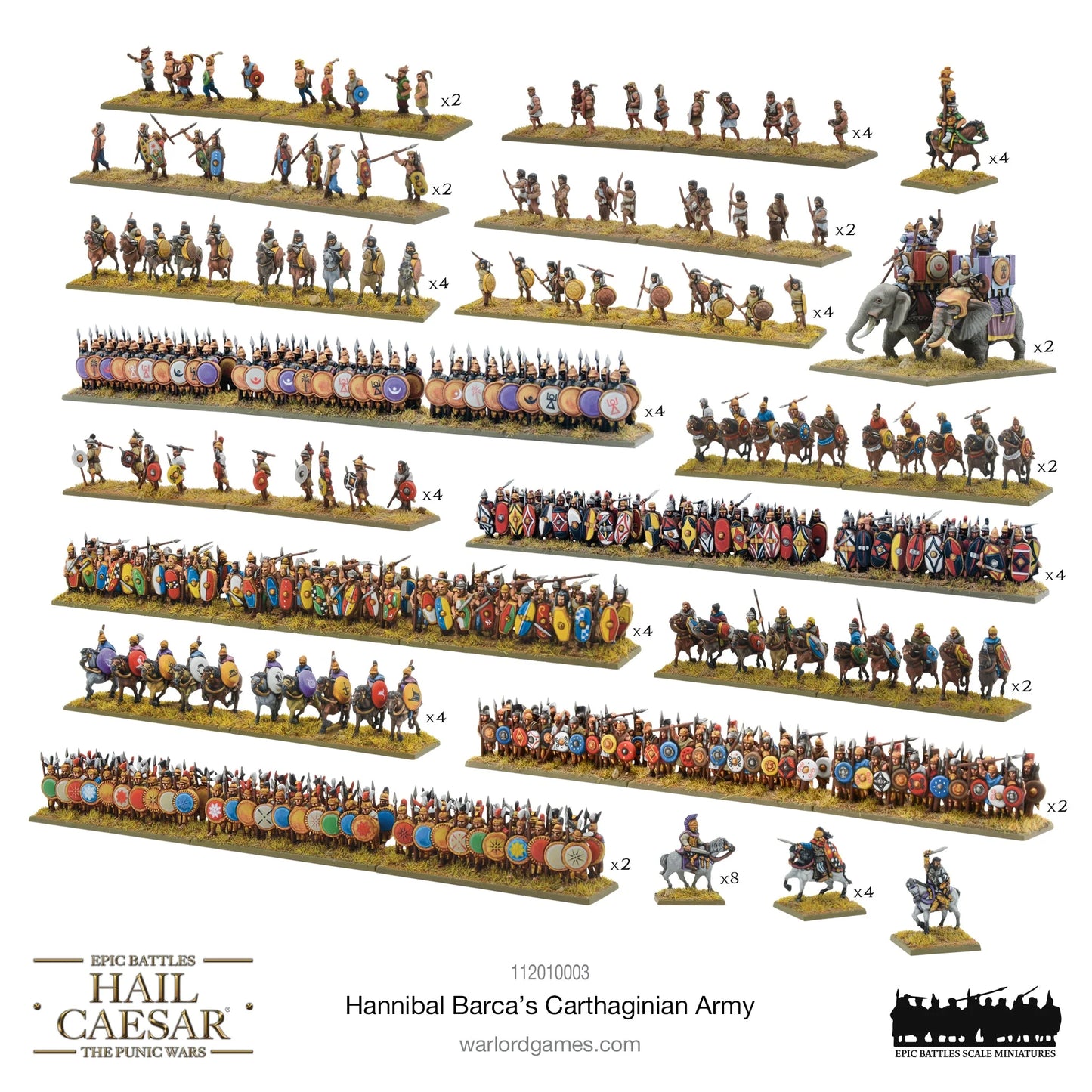 Hail Caesar Epic Battles: Hannibal Barca's Carthaginian Army (special order item)