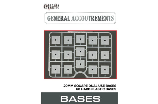 General Accoutrements 20mm square dual use bases boxed set