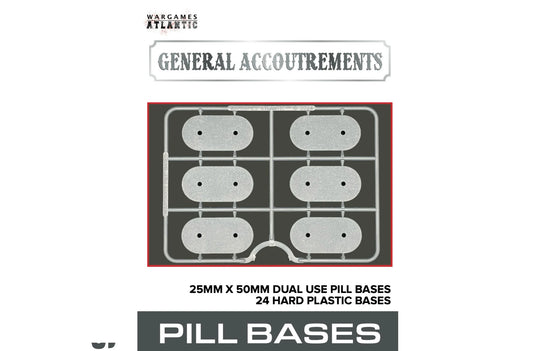 General Accoutrements 25x50mm dual use pill bases boxed set
