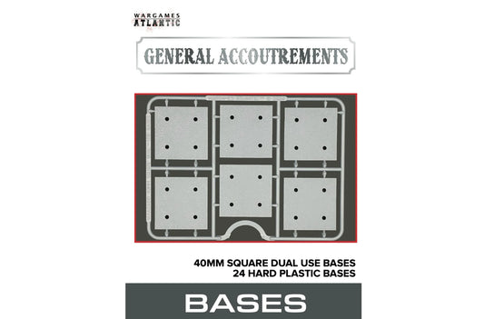 General Accoutrements 40mm square dual use bases boxed set