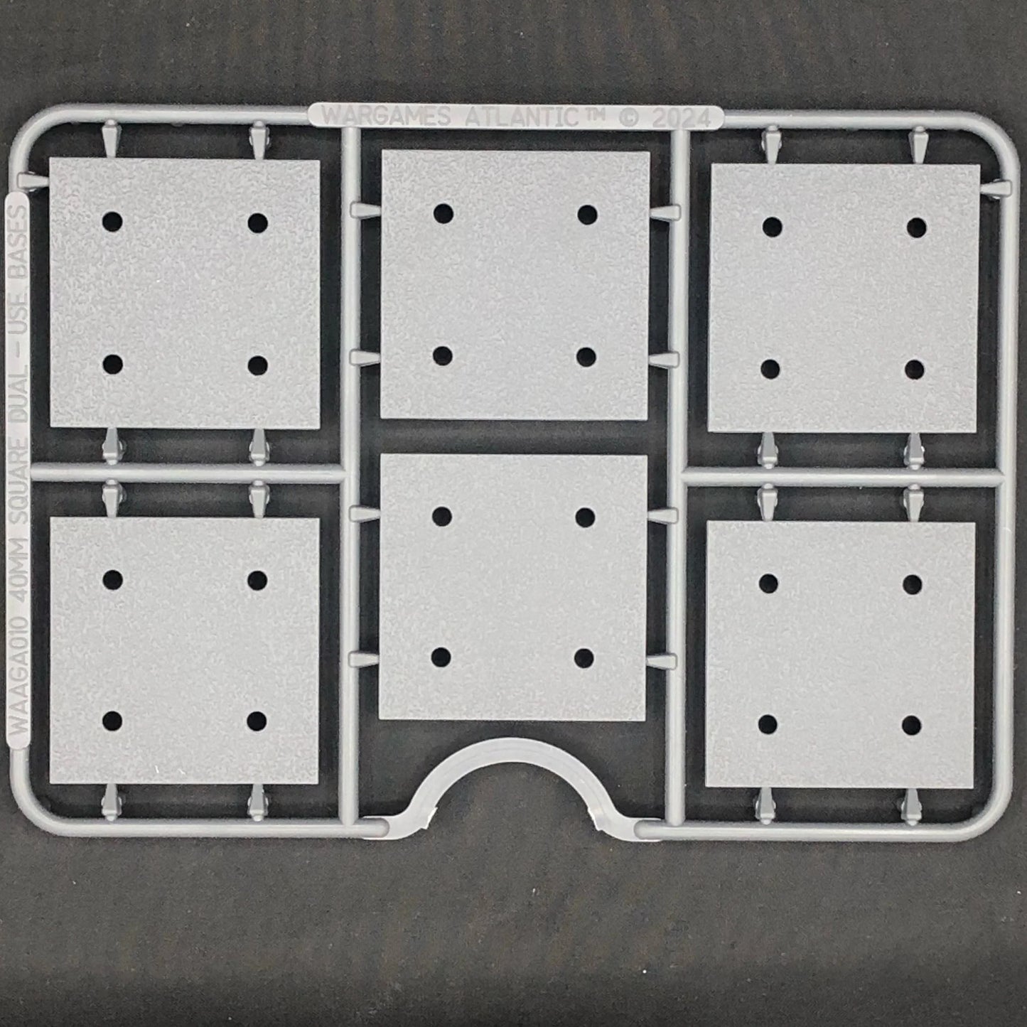 General Accoutrements 40mm square bases sprue