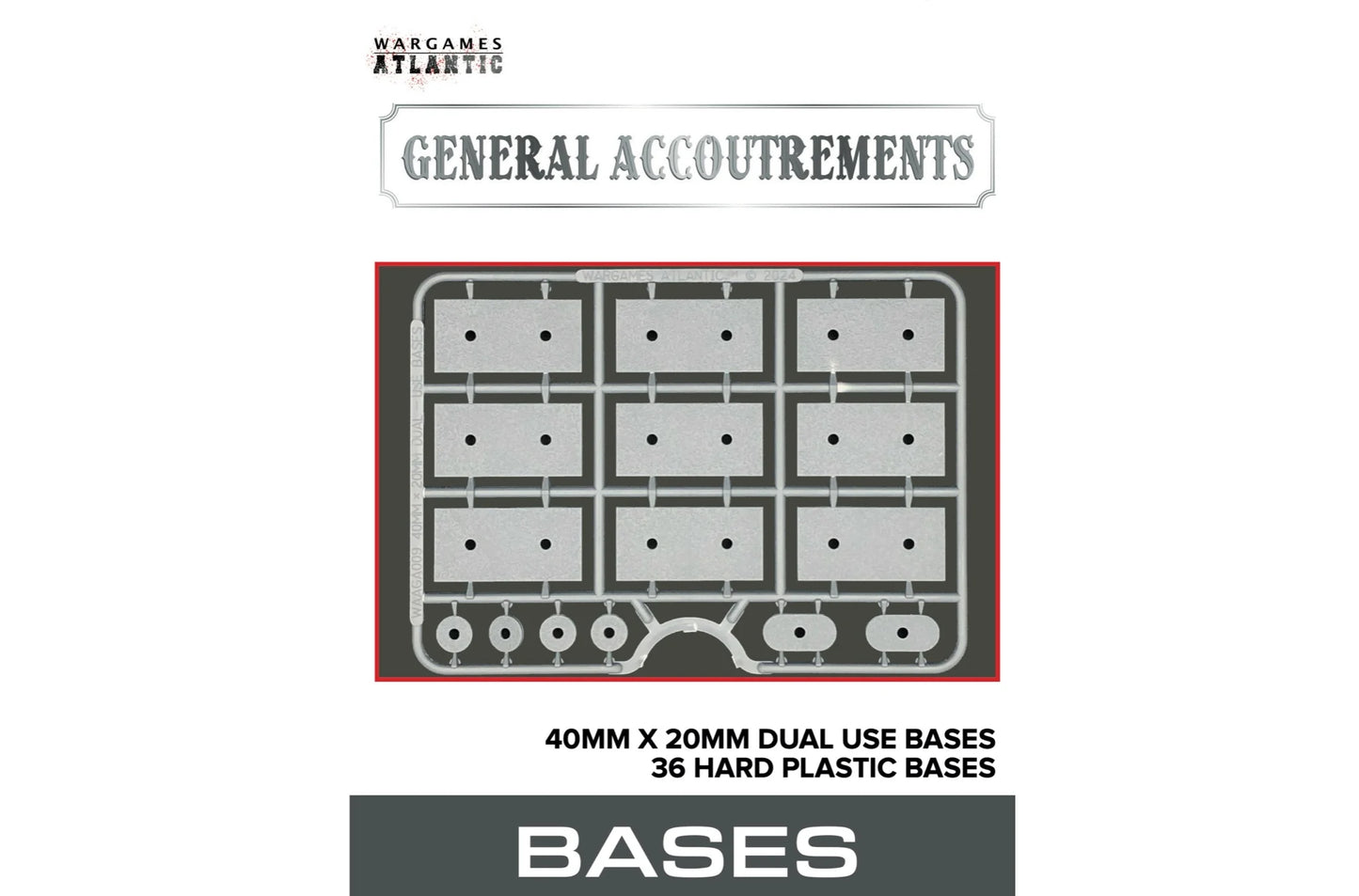 General Accoutrements 40x20mm dual use bases boxed set