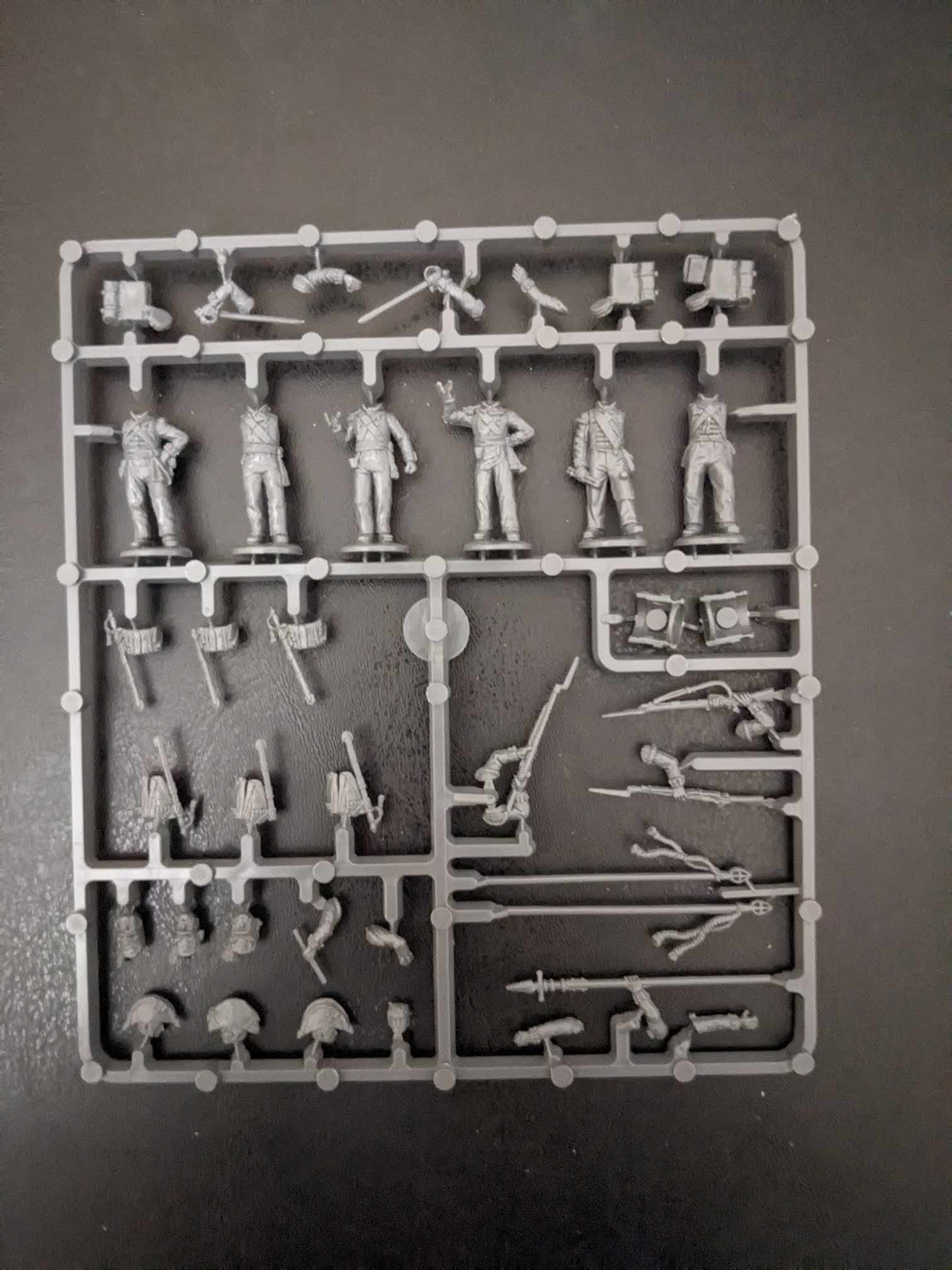 Perry Napoleonic British infantry 1805 command frame – McDougall Designs