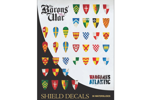 Wargames Atlantic Barons War Shield Decals PREORDER
