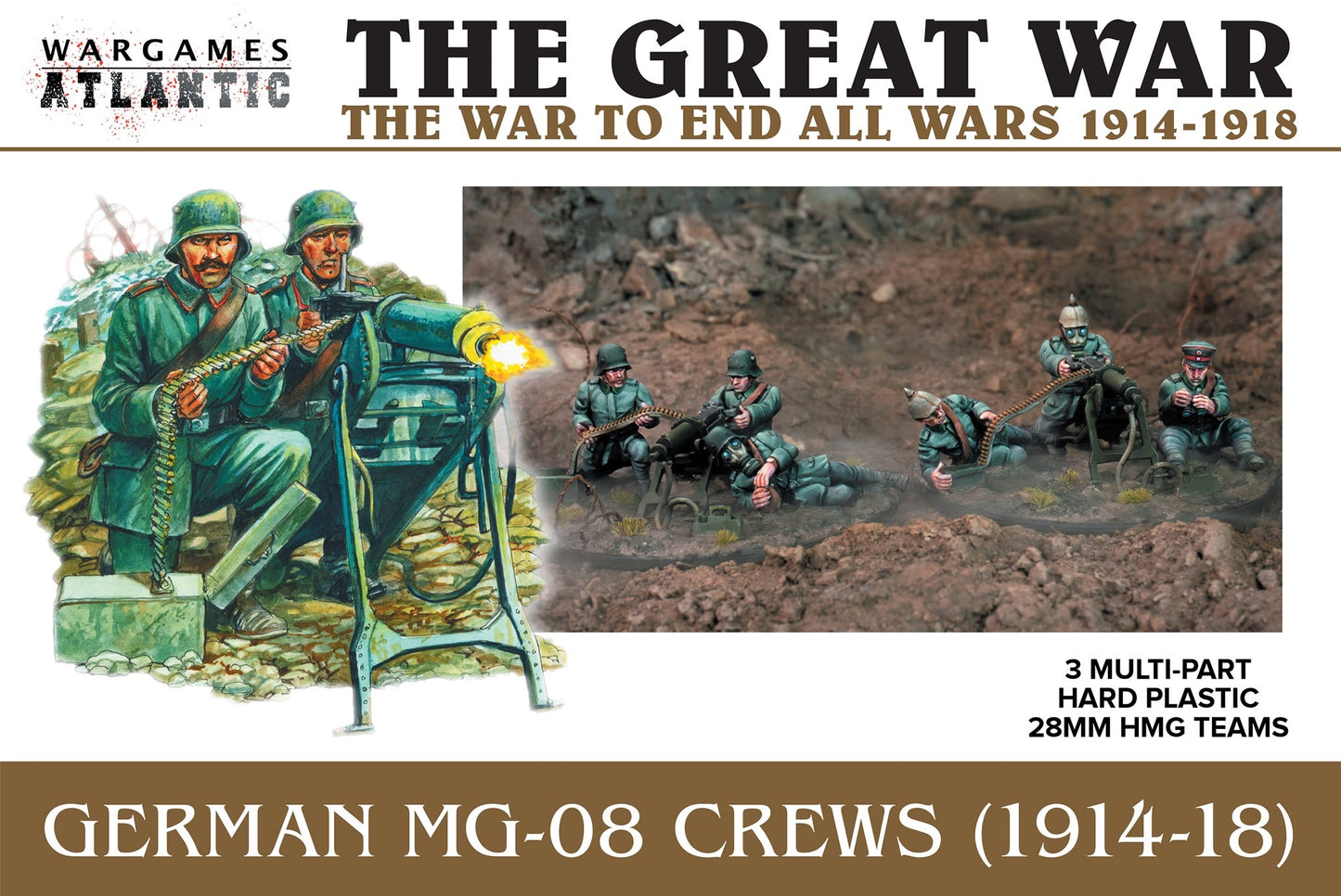 Wargames Atlantic Great War German HMG teams PREORDER