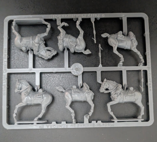 Perry Miniatures British light Dragoon horses  Frame