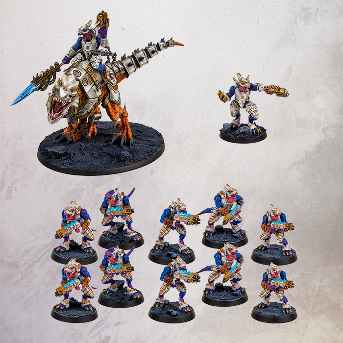 One Page Rules Saurian Starhost Elite Expansion Set
