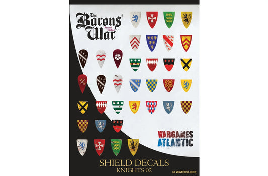Wargames Atlantic Barons War Shield Decals knights 02