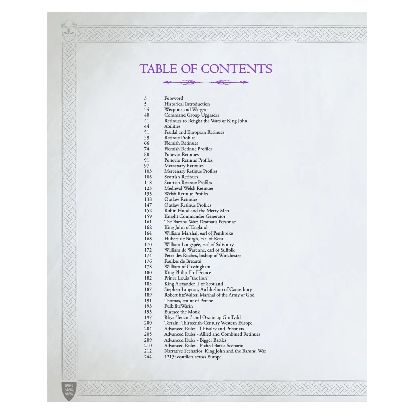 Baron's War King John Hardcover Sourcebook
