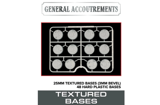 General Accoutrements 25mm textured bases boxed set PREORDER