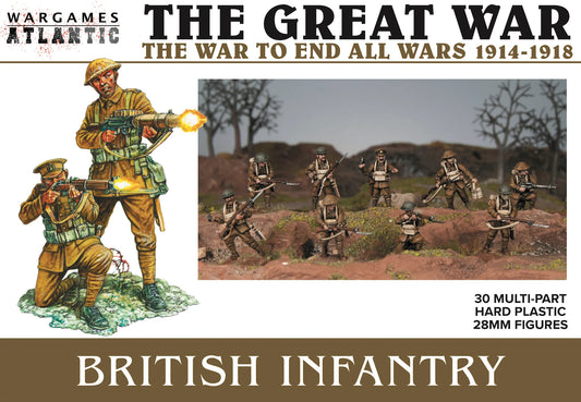 Wargames Atlantic Great War British Infantry boxed set