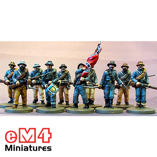 Em4 plastic confederate infantry