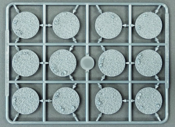 General Accoutrements 25mm round base (2mm flat) individual frame
