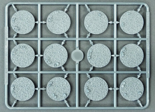 General Accoutrements 25mm round base (2mm flat) individual frame