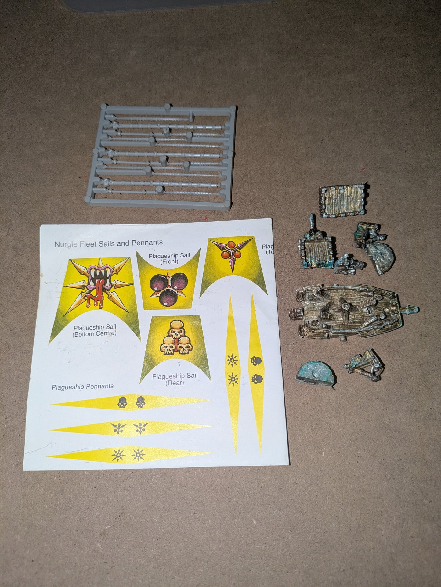 OOP Plague ship ManOWar no box with sails
