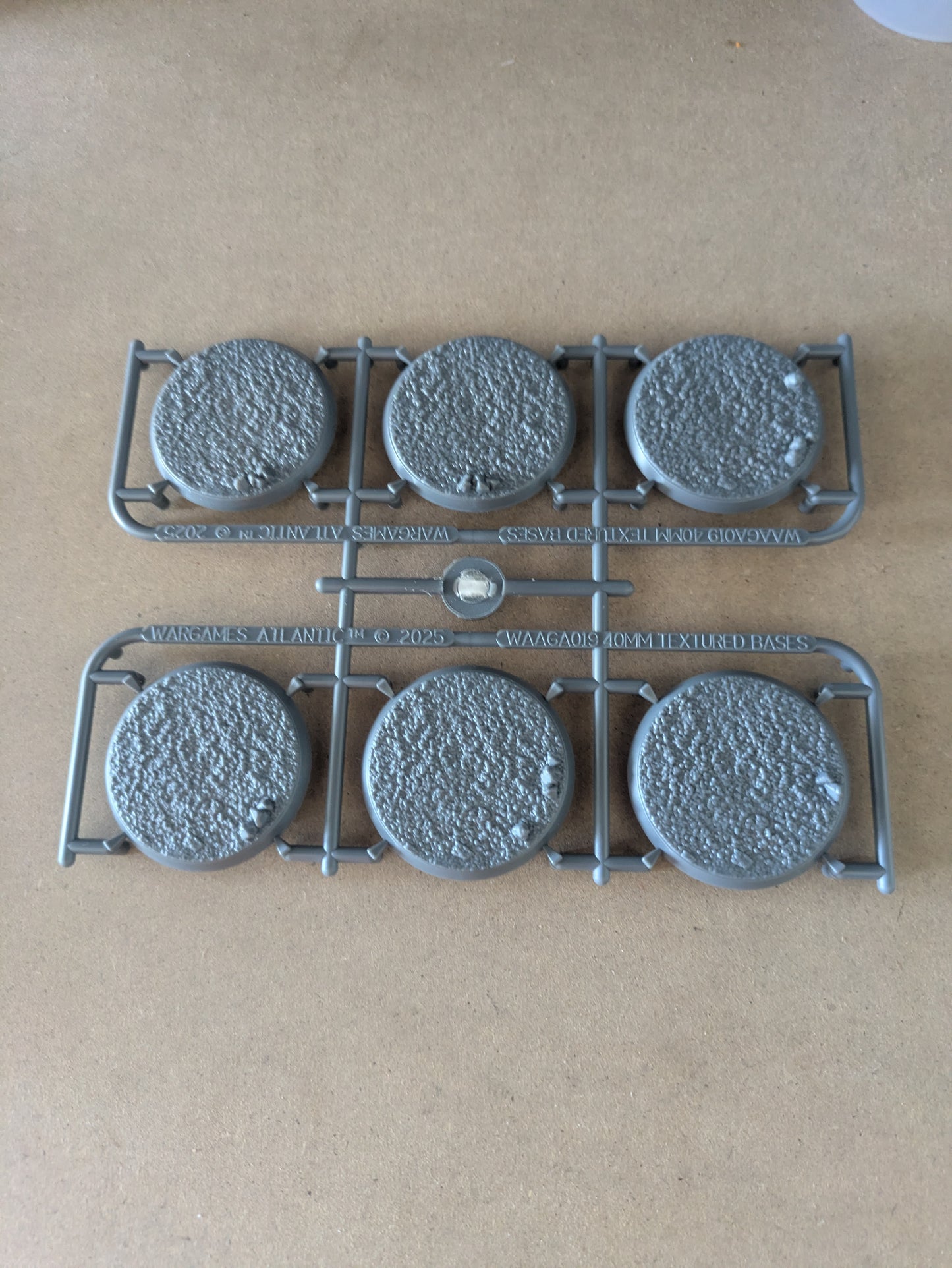 Wargames Atlantic 40mm textured bases 6 pack