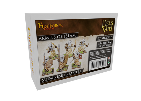 Sudanese Infantry with Spear (12 models spears/bows)