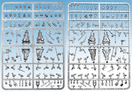 Frostgrave Wizards individual sprue (Limited stock)
